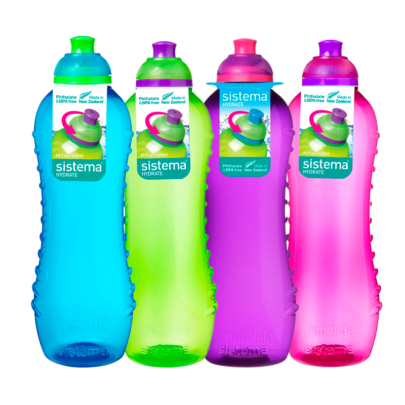 Sistema Twist ´n´ Sip Drikkeflaske Ass. Farver - 620 ml