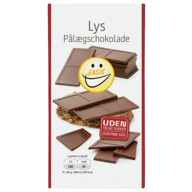 EASIS Lys Pålægschokolade (144 g)