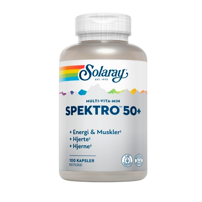 Solaray Spektro 50+ Multi-Vita-Min (100 kaps)