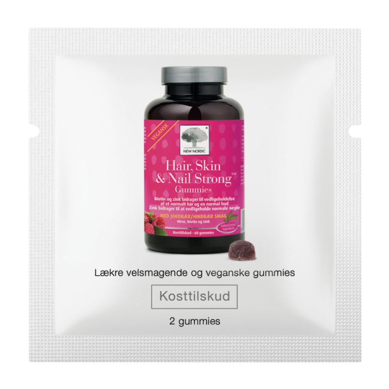 Vareprøve - New Nordic Hair, Skin & Nail Strong Gummies (2 tyggetabl)