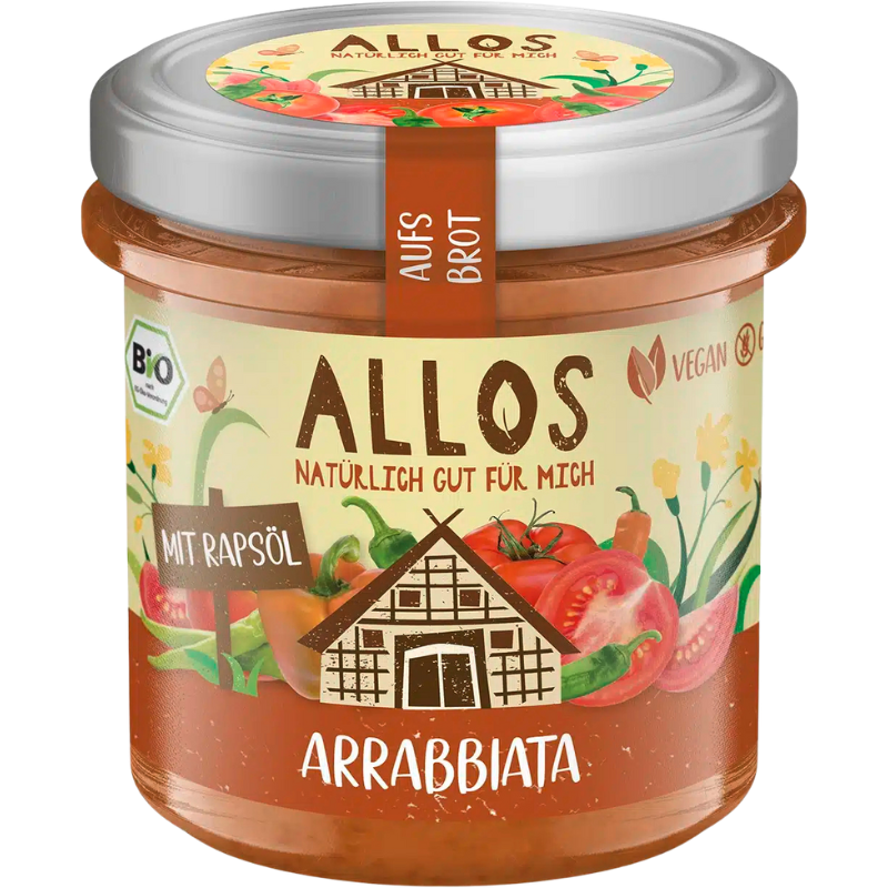 Allos Smørepålæg Auf´s Brot Arrabbiata Ø (140 g)