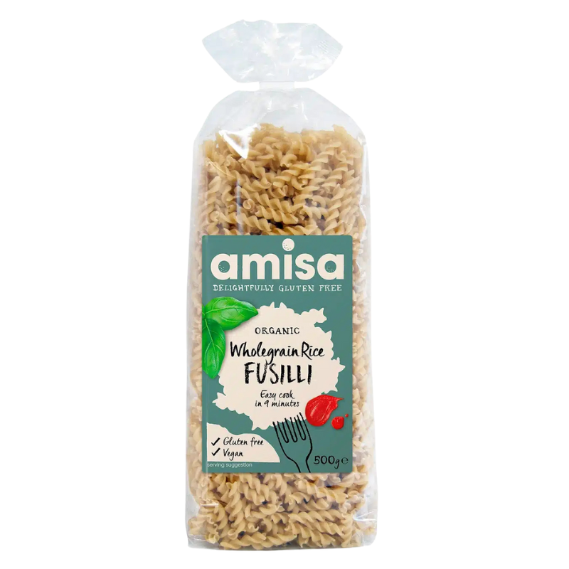 Biona Fuldkorns Ris Fusilli Glutenfri Ø (500 g)