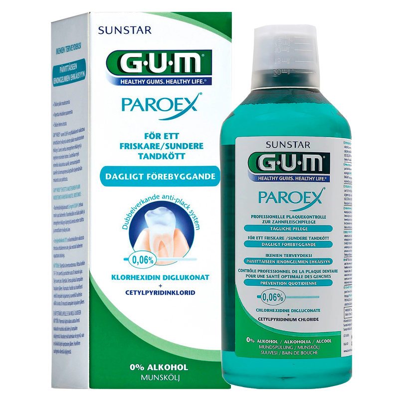 GUM Paroex Mundskyl 0,06% Klorhexidin - 500 ml