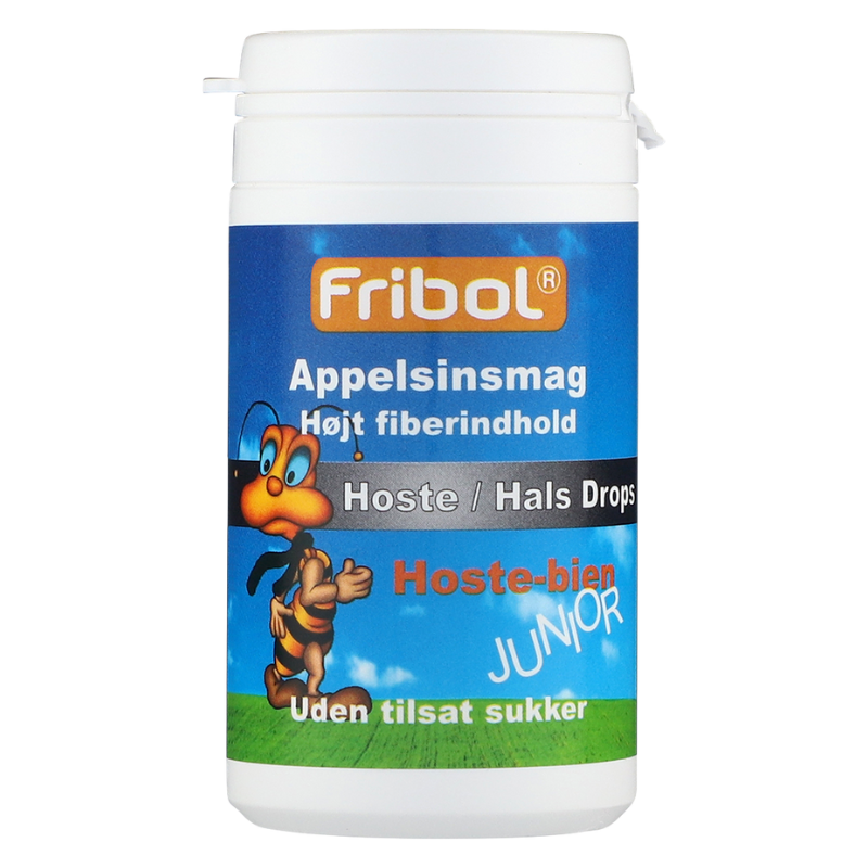 Fribol Hoste/Hals Drops Appelsin (Junior) (60 g)