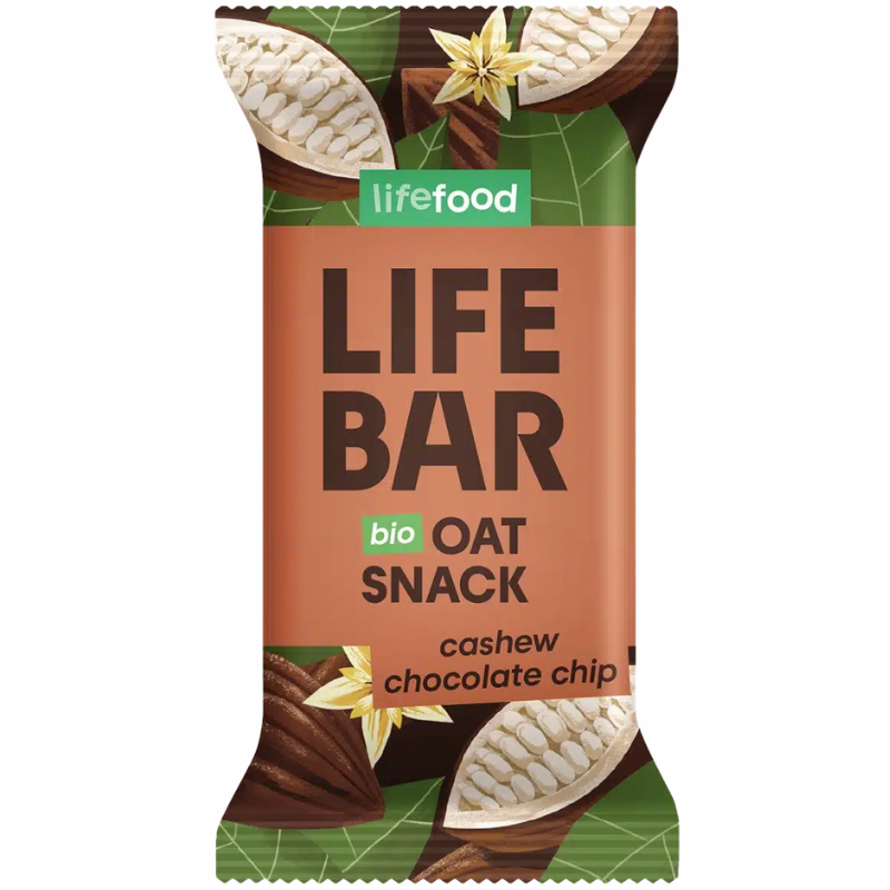Lifefood Lifebar Havre Snack Cashew/Chocolate Chip Ø (40 g)