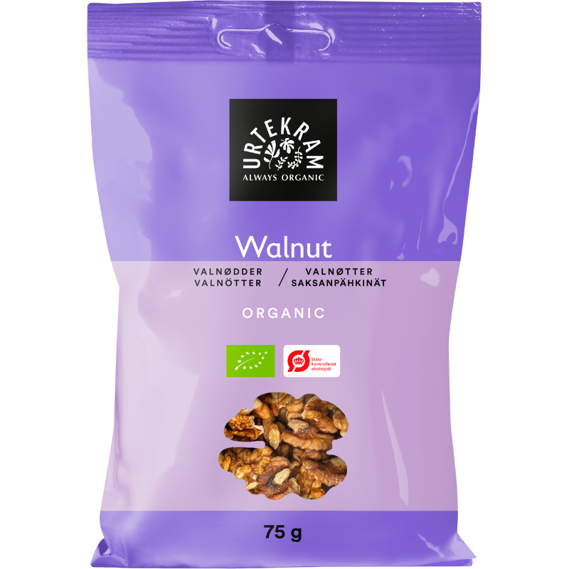 Urtekram Valnøddekerner Ø - 75 g.