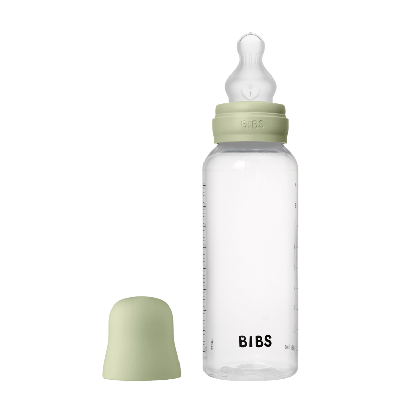 Bibs Baby Bottle Round Silicone Slow Flow Ivory (270 ml)