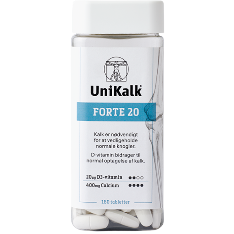 Unikalk Forte 20 (180 stk)