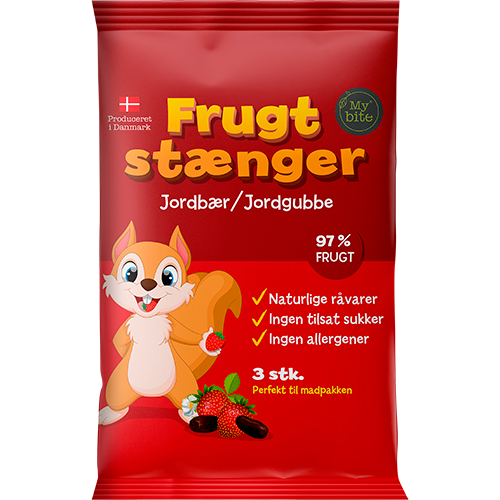 MyBite Frugtstænger Jordbær (60 g)