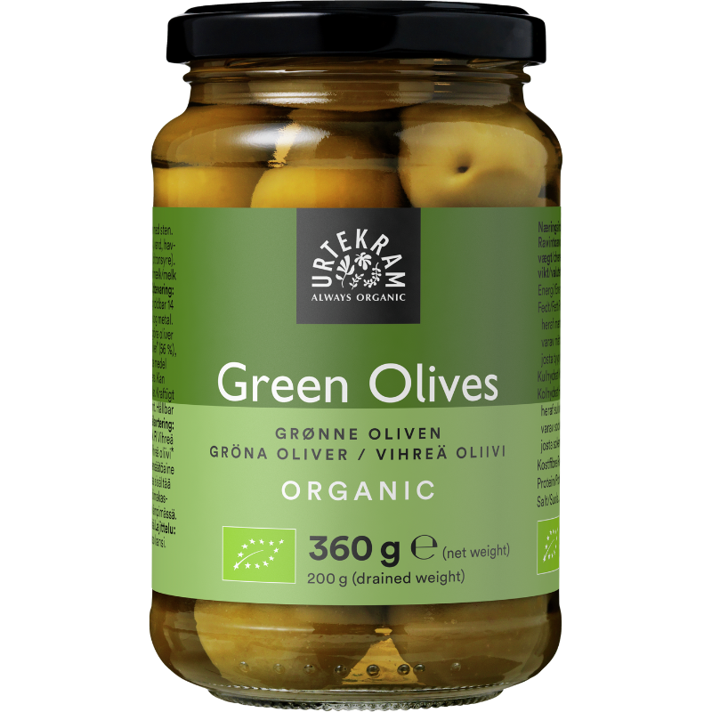 Urtekram Oliven grønne Ø - 360 g