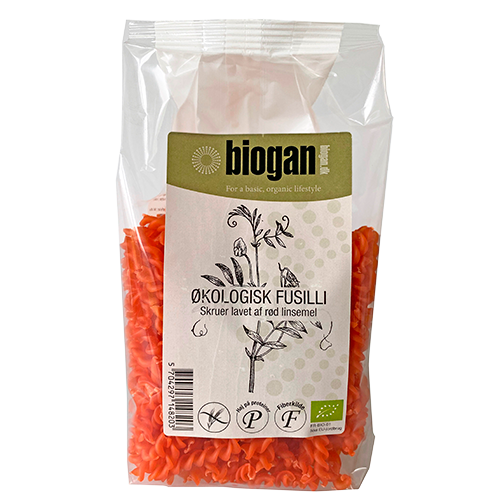 Biogan Fusilli m Linser Ø - 250 g