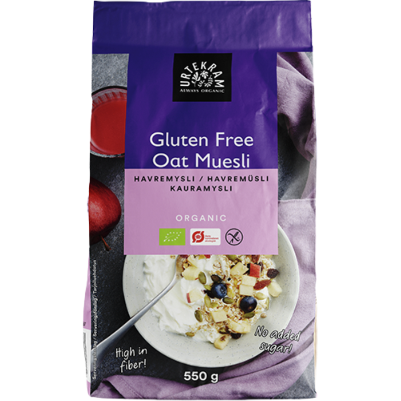 Urtekram Glutenfri Havremysli Ø - 550 g
