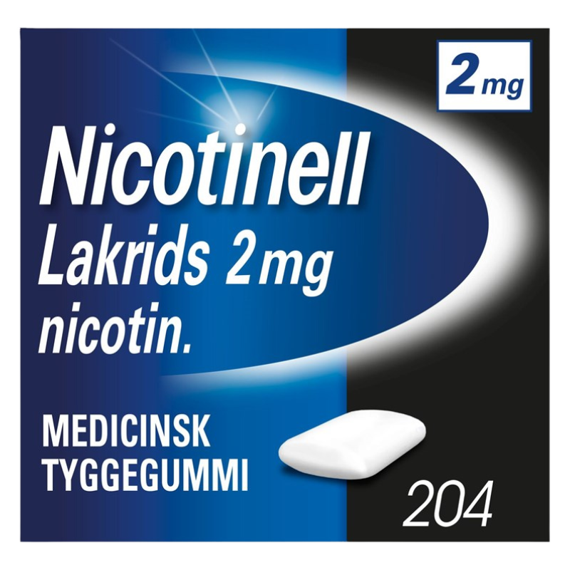 Nicotinell Lakrids Tyggegummi 2 mg (204 stk) Nicotinell Lakrids Tyggegummi 2 mg (204 stk)