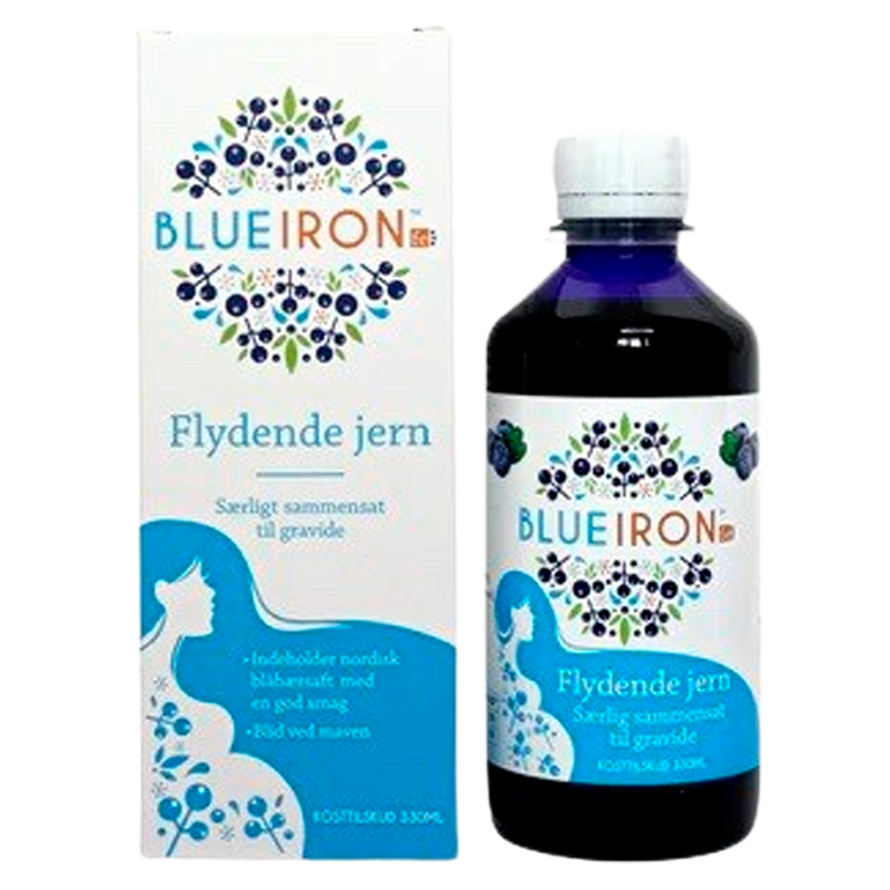 Blueiron Flydende Jerntilskud Til Gravide (330 ml)