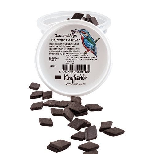 Kingfisher Gammeldags Salmiakruder - 80 g.