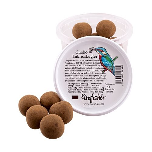KingFisher Choko lakridskugler - 70 g.