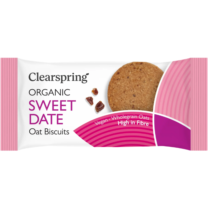 Clearspring Havrekiks Daddel Ø (40 g)