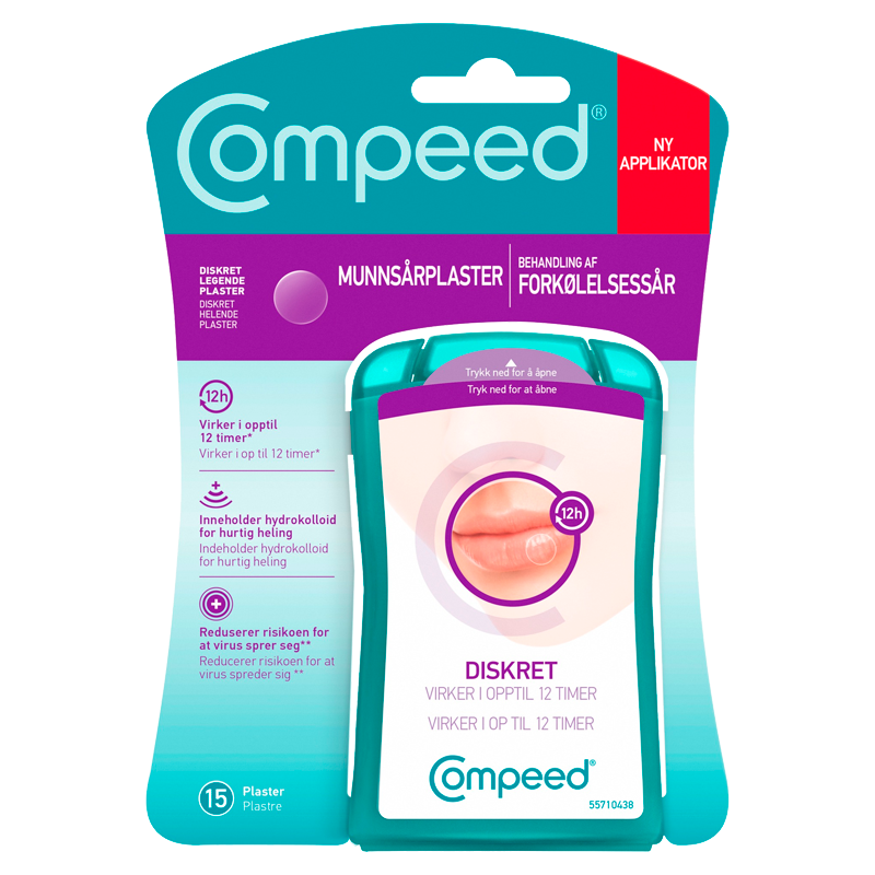 Compeed Invisible Forkølelsessårplaster - 15 stk.