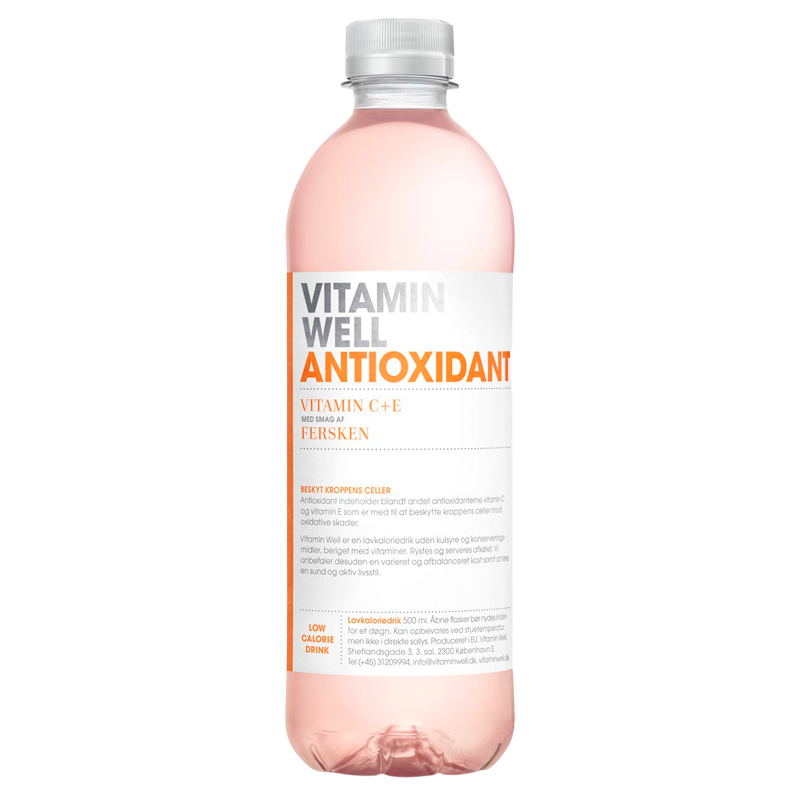 Vitamin Well Antioxidant - Fersken (500 ml) Vitamin Well Antioxidant - Fersken (500 ml)