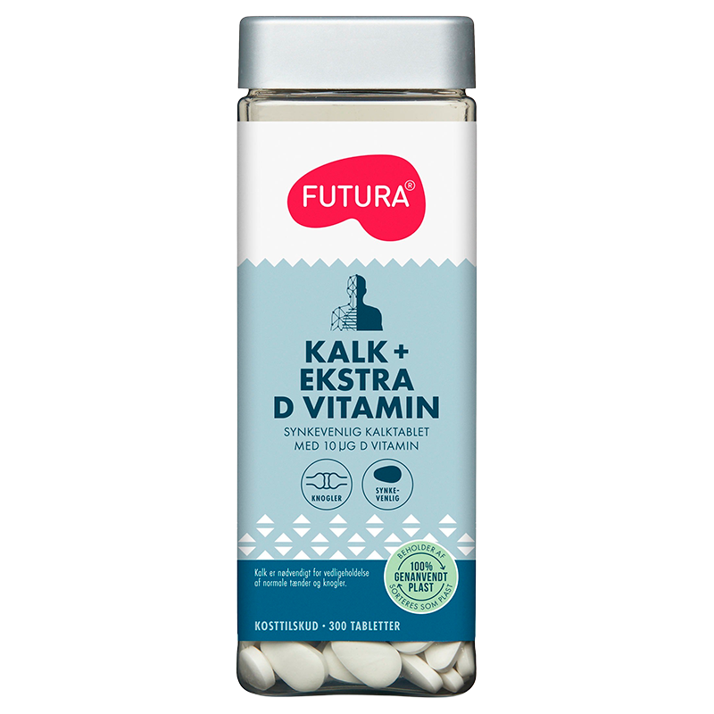 Futura Kalk + Ekstra D-Vitamin (300 stk)