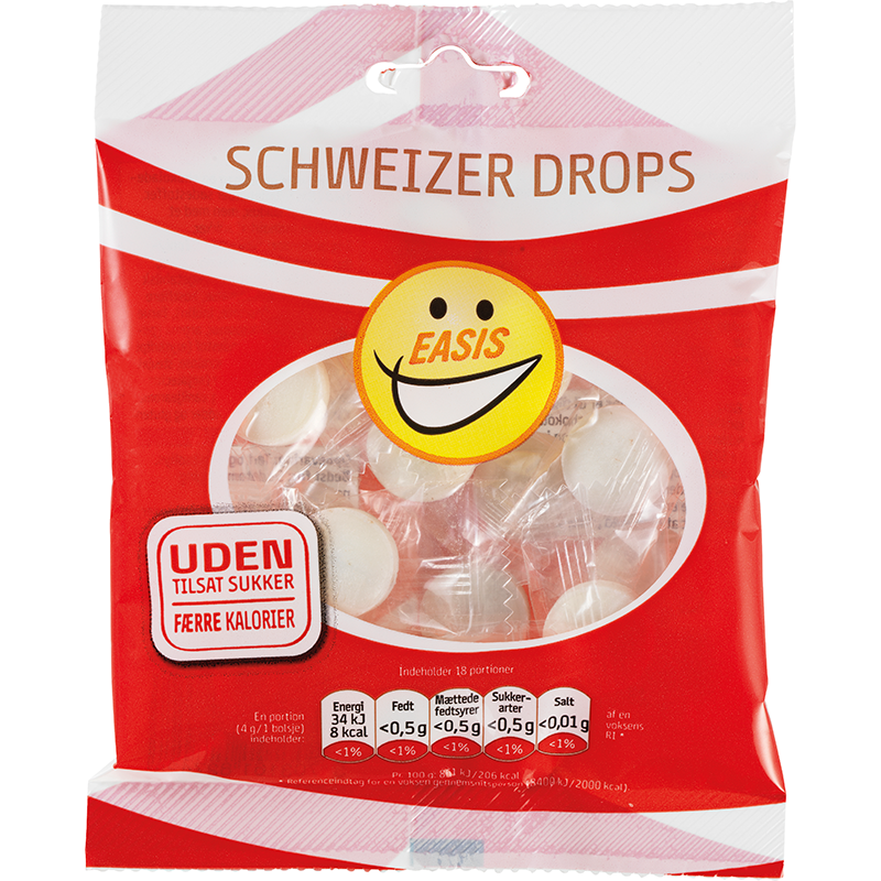 EASIS Schweizer Bolsjer - 70 g EASIS Schweizer Bolsjer - 70 g