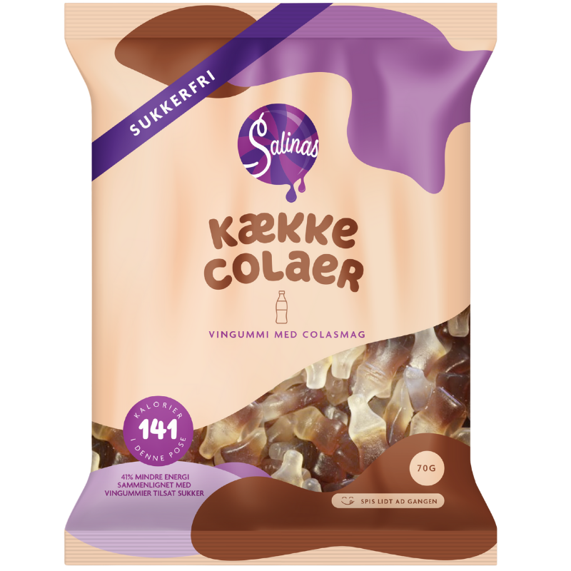 Salinas Slik Kække Colaer Vingummi (70 g)