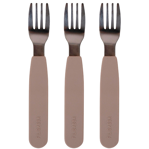 Filibabba Silikone Gafler Warm Grey (3 stk)