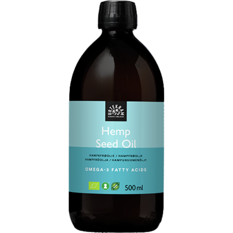 Urtekram Hampefrøolie Ø - 500 ml.