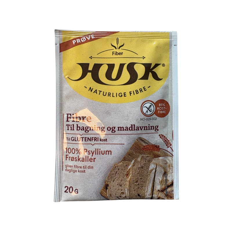 Vareprøve - Fiber HUSK Glutenfri Bagemiddel (20 g)