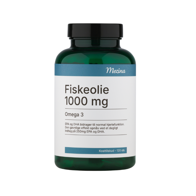 Mezina Fiskeolie Omega 3 1000 mg (120 kaps)