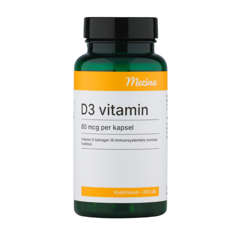 Mezina D3 Vitamin 80 mcg (200 kaps)