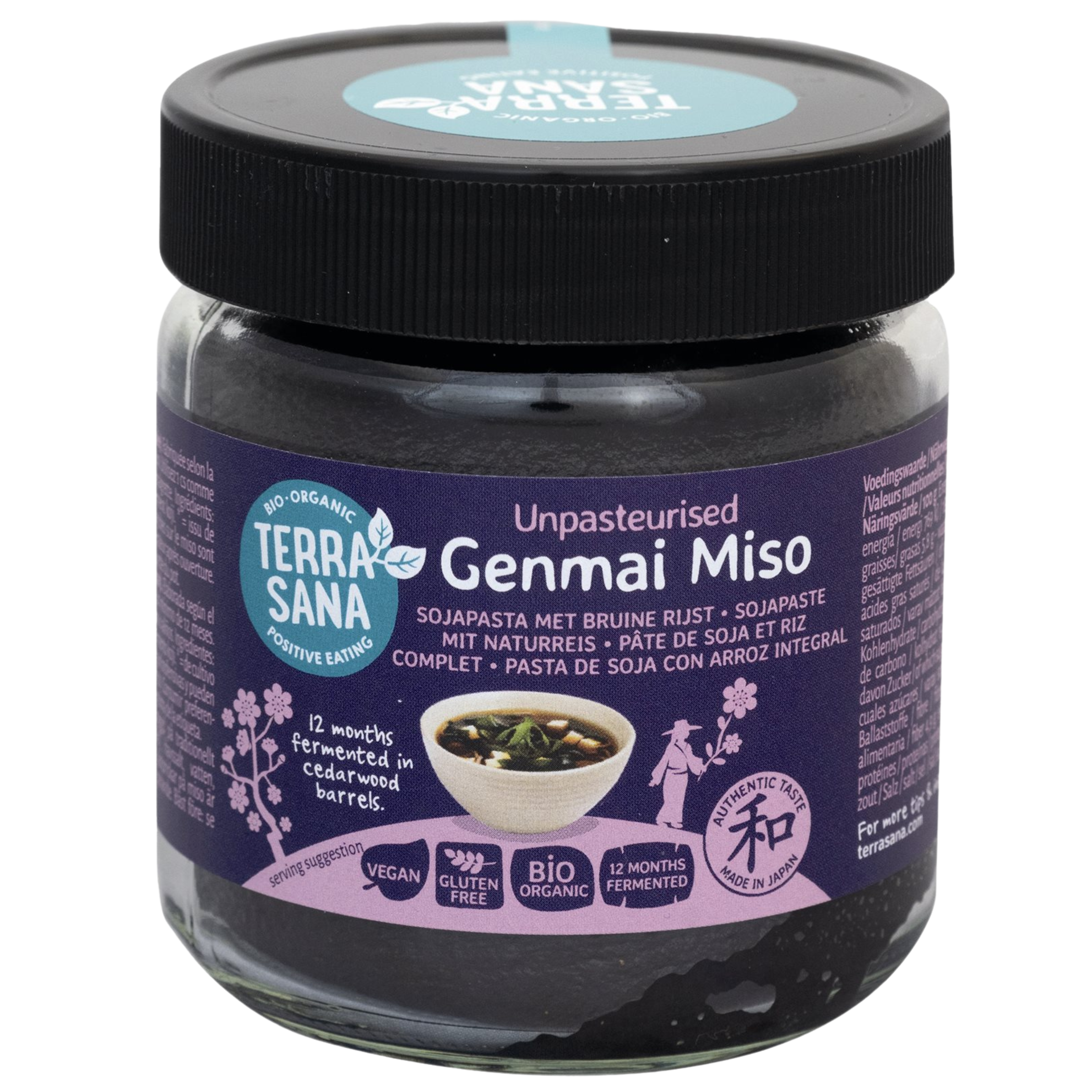 Terrasana Genmai Miso Upasteuriseret Glutenfri Ø (350 g)