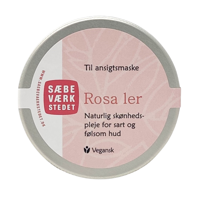 Sæbeværkstedet Rosa Ler til Ansigtsmaske - 50 gr