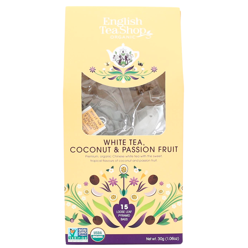 English Tea Shop White Tea, Coconut & Passion Fruit Ø  (15 stk)