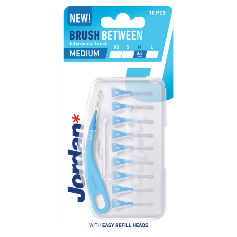Jordan Brush Between Refillable Interdental Brush Medium (10 stk)
