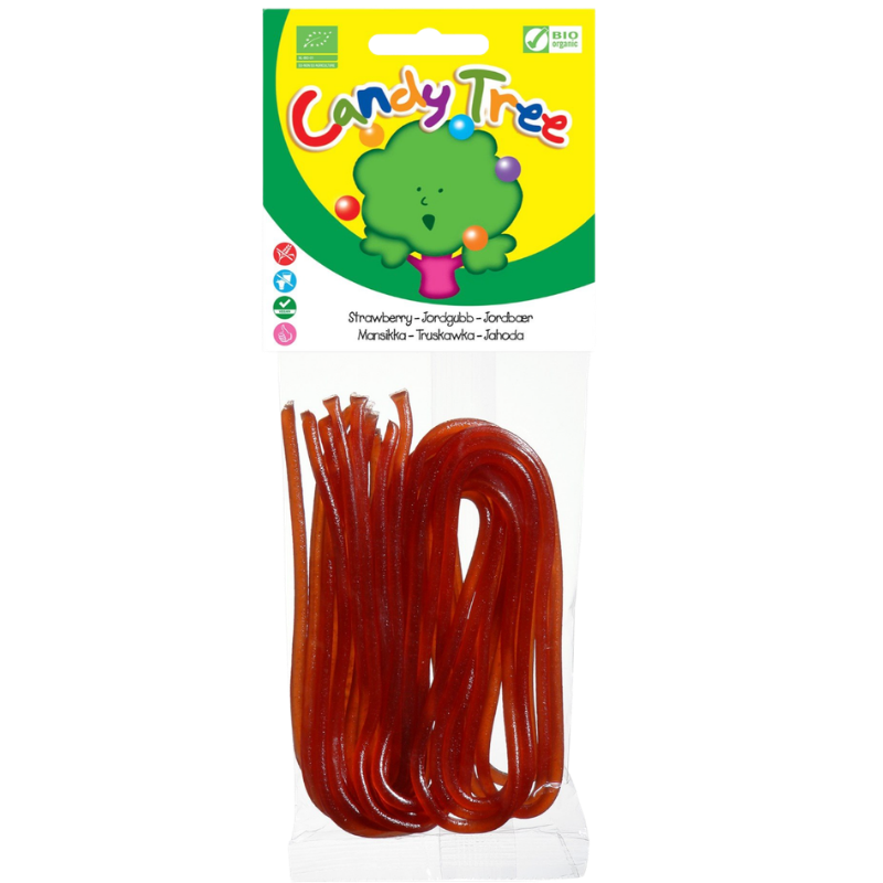 Candy Tree Snørebånd Jordbær Glutenfri Ø (75 g)