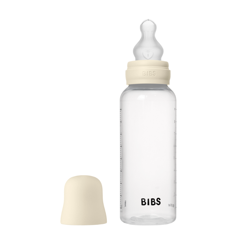 Bibs Baby Bottle Round Silicone Medium Flow Sage (270 ml)