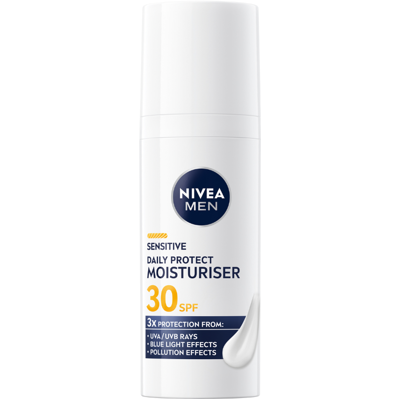 Nivea For Men Sensitive Daily Protect Moisturiser SPF30 (50 ml)