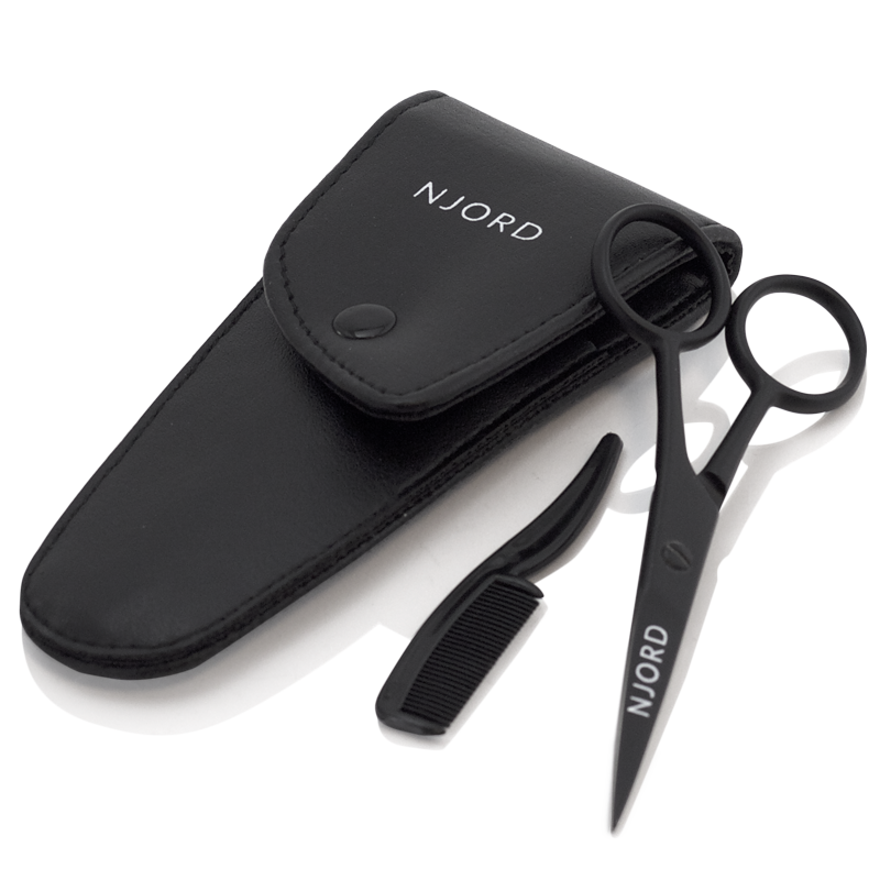 Njord Beard Comb & Scissor - 1 sæt.