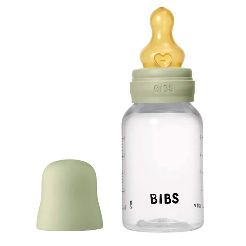Bibs Baby Bottle Round Latex Medium Flow Baby Blue (150 ml)