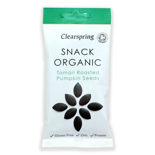 Clearspring Tamari Ristede Græskarkerner Ø - 30 g
