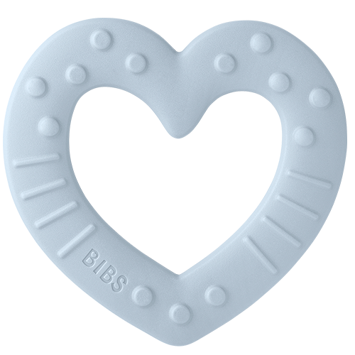 Bibs Baby Bitie Heart Baby Blue (1 stk)