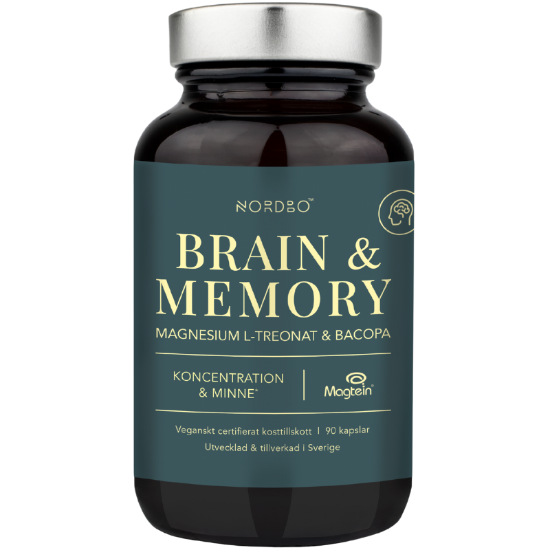 Nordbo Brain & Memory Magnesium (90 kaps)