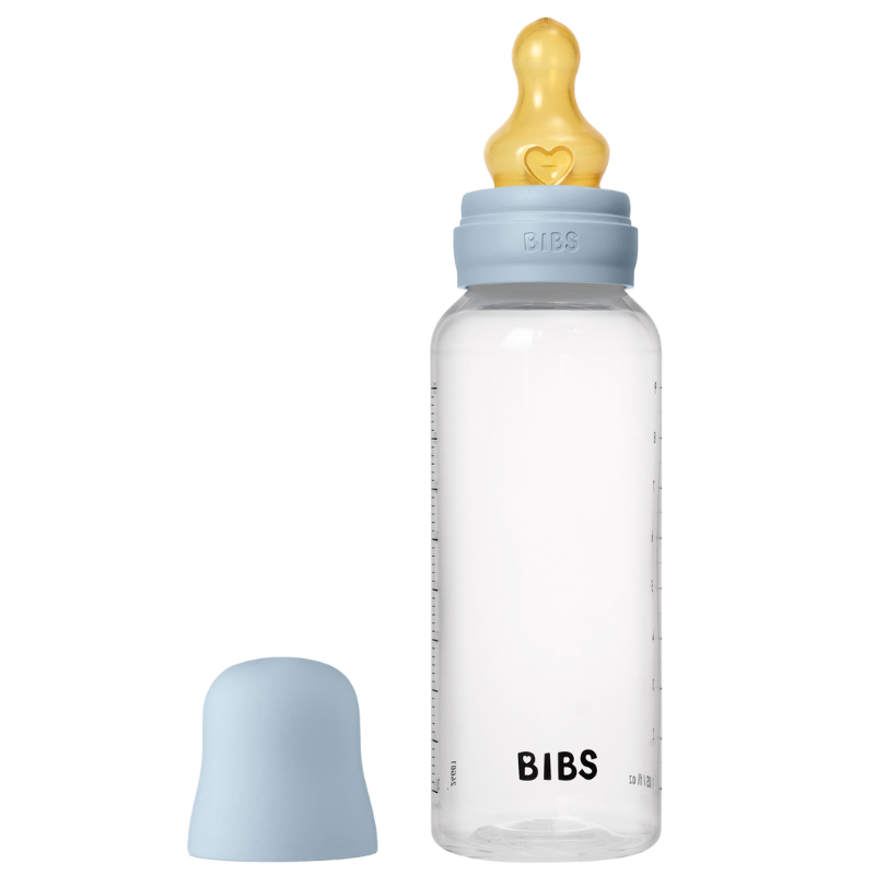 Bibs Baby Bottle Round Latex Medium Flow Blush (270 ml)