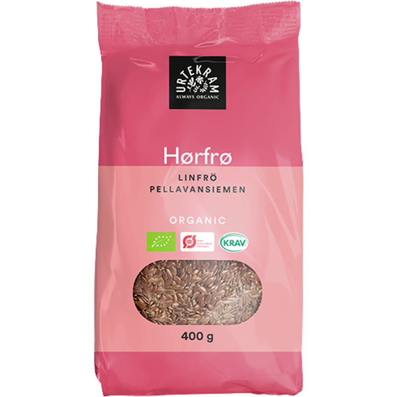 Urtekram Hørfrø Brune Ø - 400 g.