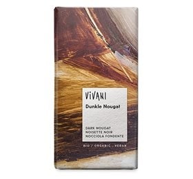 Vivani Chokolade Mørk med Nougat Ø (100 gr)