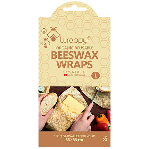 Wrappy Økologisk Genanvendeligt Bivoks Madindpakning Large (1 stk)