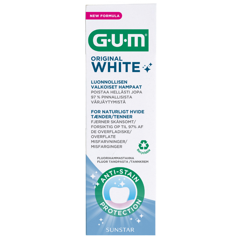 GUM Original White tandpasta
 (75 ml)