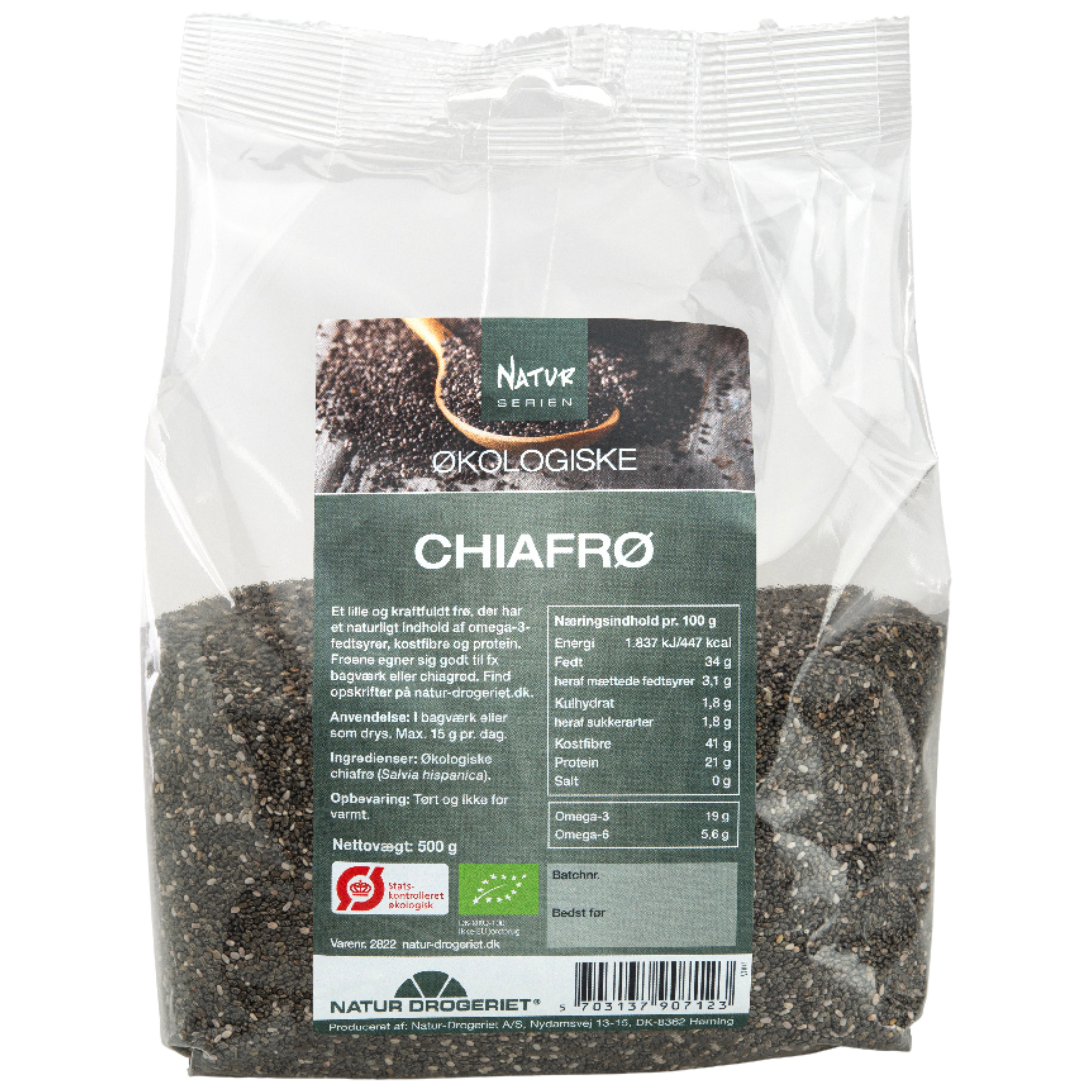 Natur Drogeriet Chia Frø Ø (500 g)