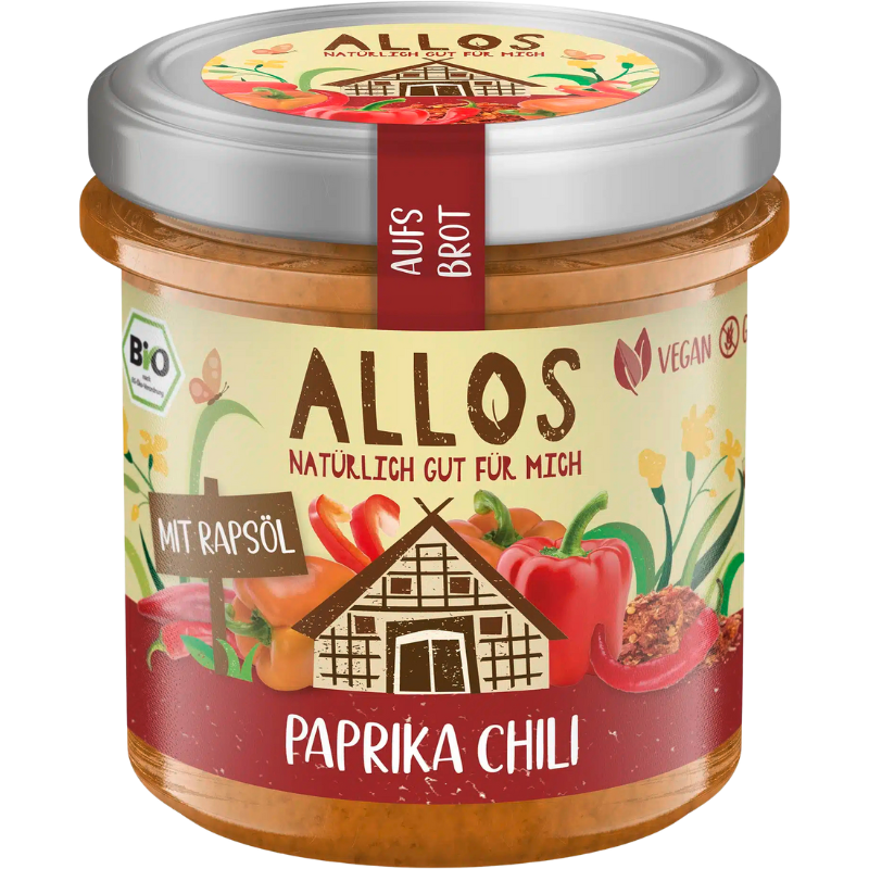 Allos Smørepålæg Auf´s Brot Peberfrugt-Chili Ø (140 g)